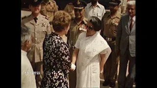 Margaret Thatcher visits India 1980's