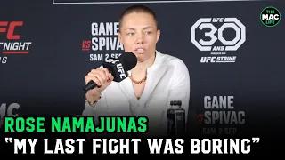 Rose Namajunas on Carla Esparza fight: "That was one of the most boring fights ever"