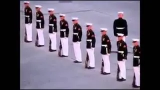 Marines' Silent Drill with an Oops!