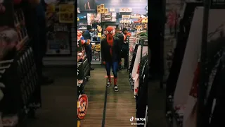 Spider-Man dancing to Take On Me
