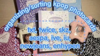🪥раскладываем kpop карточки по биндерам! sorting kpop photocards!| организация биндеров