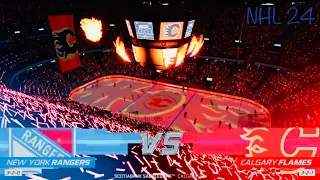 NHL 24 NYR Franchise - 3 Game Winning Streak Went Up in Flames in Calgary - #6