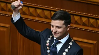 Ukraine’s President Zelensky calls early elections in inaugural speech