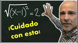 CÓMO RESOLVER ECUACIONES IRRACIONALES, con raíces cuadradas. Radicando elevado al cuadrado.