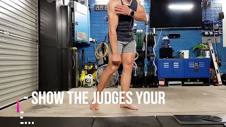 Men's Physique Posing - Footwork guide for beginners.