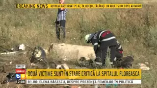 Accident de autocar pe A2: 48 de raniti sunt internati la cinci spitale din Capitala