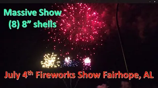 July 4th 1.3G FIREWORKS SHOW - Fairhope AL Waterfront Pier, Pyro Productions