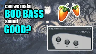 can we make BOO BASS sound GOOD in FL Studio | stock bass plugin tutorial