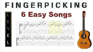6 Easy Fingerpicking Guitar Tabs. Easy acoustic guitar tabs by Martin Patrick