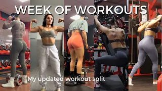 FULL WEEK OF WORKOUTS | my current workout split