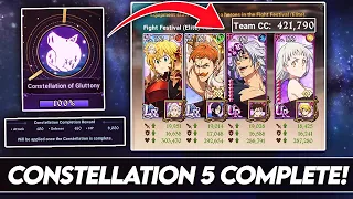 How Much CC Do Whales Get? Completing Constellation 5! (7DS Info) Seven Deadly Sins Grand Cross