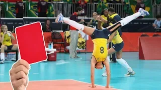 10 Red Card Point Celebrations in Volleyball (HD)