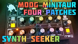 Moog Minitaur in 2022 - My favorite four patches