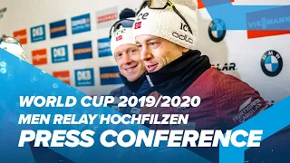 Hochfilzen Men Relay Press Conference