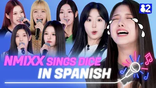 (CC) 🚨Exclusive: NMIXX sings "DICE" 🎲 in Spanish | Try-lingual Live