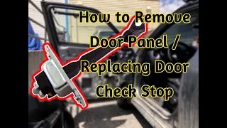 How to Remove Door Panel and Replace Door Check Stop on your Nissan Juke