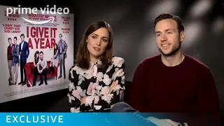 Rafe Spall & Rose Byrne I Give It a Year Interview | Prime Video