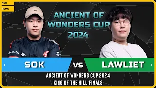 WC3 - [HU] Sok vs LawLiet [NE] - Finals - Ancient of Wonders Cup 2024