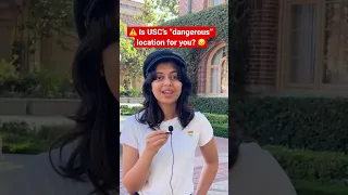 Asking college students if USC is too “dangerous” 😰 #shorts #college #student