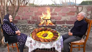 Rural Style! Fresh Minced Beef Cutlets Recipe with Potatoes & Vegetables ♧ Village Cooking Vlog