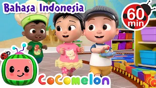 Buka Bersama di Stasiun Kelas🚂 | CoComelon Bahasa Indonesia - Lagu Anak Anak | Nursery Rhymes