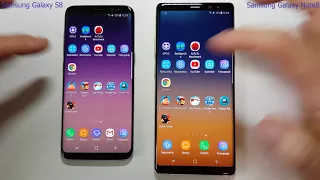 Samsung Galaxy S8 vs Samsung Galaxy Note 8 - SPEED TEST + multitasking - Which is faster!?