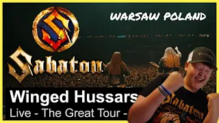 Sabaton - Winged Hussars (REACTION) The Great Tour LIVE| Warsaw Poland