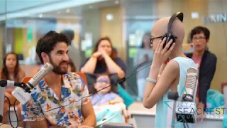 Darren Criss plays the "Whisper Challenge" at Children's Healthcare of Atlanta