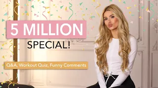 5 MILLION SPECIAL - Q&A, Workout Quiz & Funny Comments, Dennis prepared a video for us / Pamela Reif