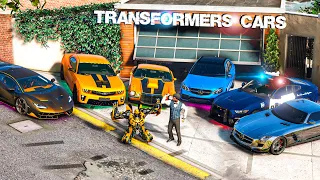 GTA 5 - Stealing TRANSFORMERS Movie Vehicles (Real Life Cars #12)