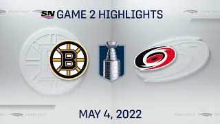 NHL Game 2 Highlights | Bruins vs. Hurricanes - May 4, 2022