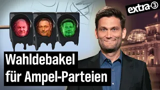 Ampel-Schlappe bei Wahlen in Bayern und Hessen | extra 3 vom 12.10.2023 | NDR