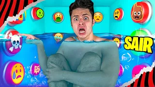 100 BOTOES MISTERIOSOS DEBAIXO D´AGUA! APENAS 1 TE DEIXA SAIR!