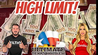 HIGH LIMIT ULTIMATE TEXAS HOLDEM!