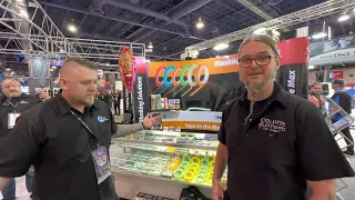 Ryan Evans visits the FBS Tapes Booth at SEMA 2022