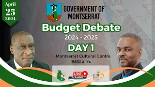 Budget Debate Day 1 - Government of Montserrat April 25, 2024 Part 2