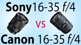 Sony 16-35mm f/4 review (vs Canon)