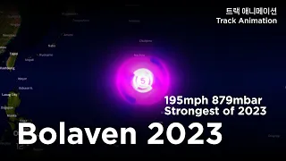 Track of Super Typhoon Bolaven (2023) - Strongest Storm in 2023