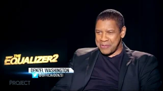 Equalizer 2 Interview Denzel Washington - Kim Crossman / The Project NZ