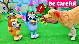 BLUEY Toy: Be Careful! 🚫 - BLUEY's Misadventures | Safety for kids | Remi House