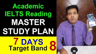 7 DAYS MASTER STUDY PLAN For Academic Reading || Target Band 8