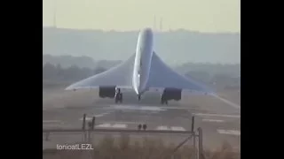 Concorde. Training flight at Seville.