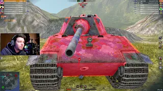 ДИКИЙ НАГИБ ТОП СТ E50M ● ФУЛЛ ЯГА E100 ПРОТИВ ШОТНОГО 1vs4 ● WoT Blitz