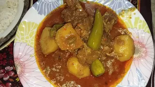 Mazedaar Aloo Gosht Ka Salan Recipe By Sakina Ka Kitchen