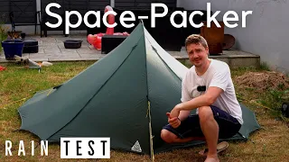 Is my £20 vintage tent waterproof? - Saunders Space-packer MK1 rain test