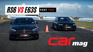 TRACK TEST: Audi RS6 Avant vs Mercedes-AMG E63 S (Part 2)