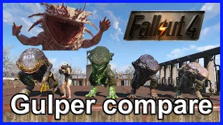 All Gulper species size compare and find which one appears in Fallout TV Series