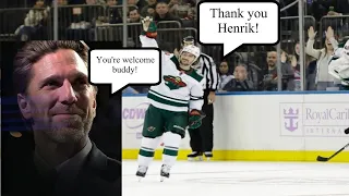 Henrik Lundqvist is a fan of the Minnesota Wild