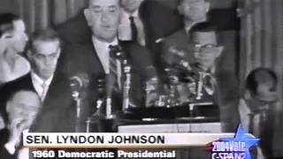 1960 Lyndon Johnson Speech to delegates of Democratic Convention at Biltmore Hotel Los Angeles