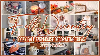 🍂FALL DECORATE WITH ME MARATHON│COZY FALL FARMHOUSE DECOR IDEAS│FALL DECOR INSPIRATION│HOME DECOR